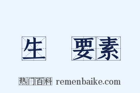 生產要素是什么意思的图片